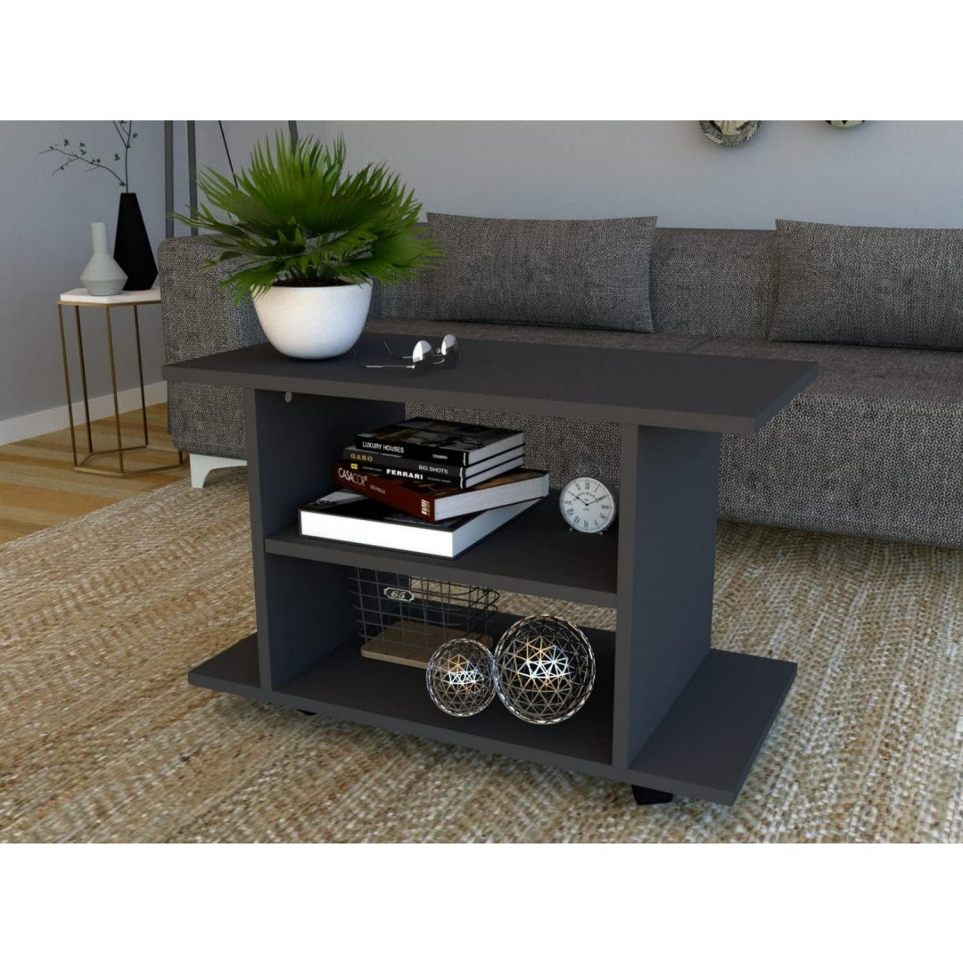 tavoli con rotelle legno per letto resistente 1